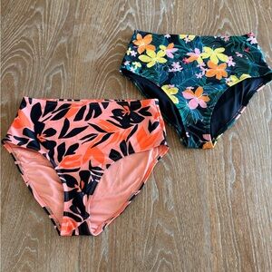 OLD NAVY Bikini Bottom Bundle High Waisted Women’s Size M